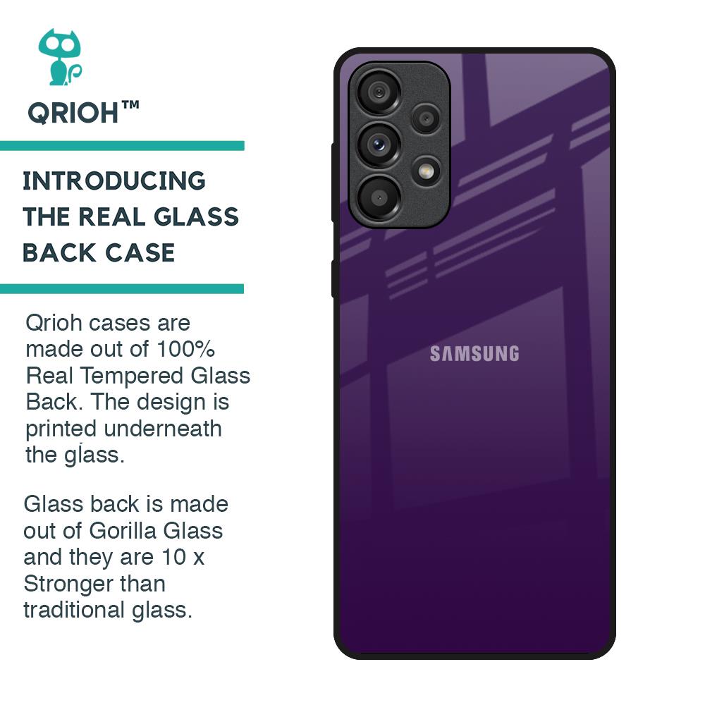 Dark Purple Glass Case for Samsung Galaxy A33 5G