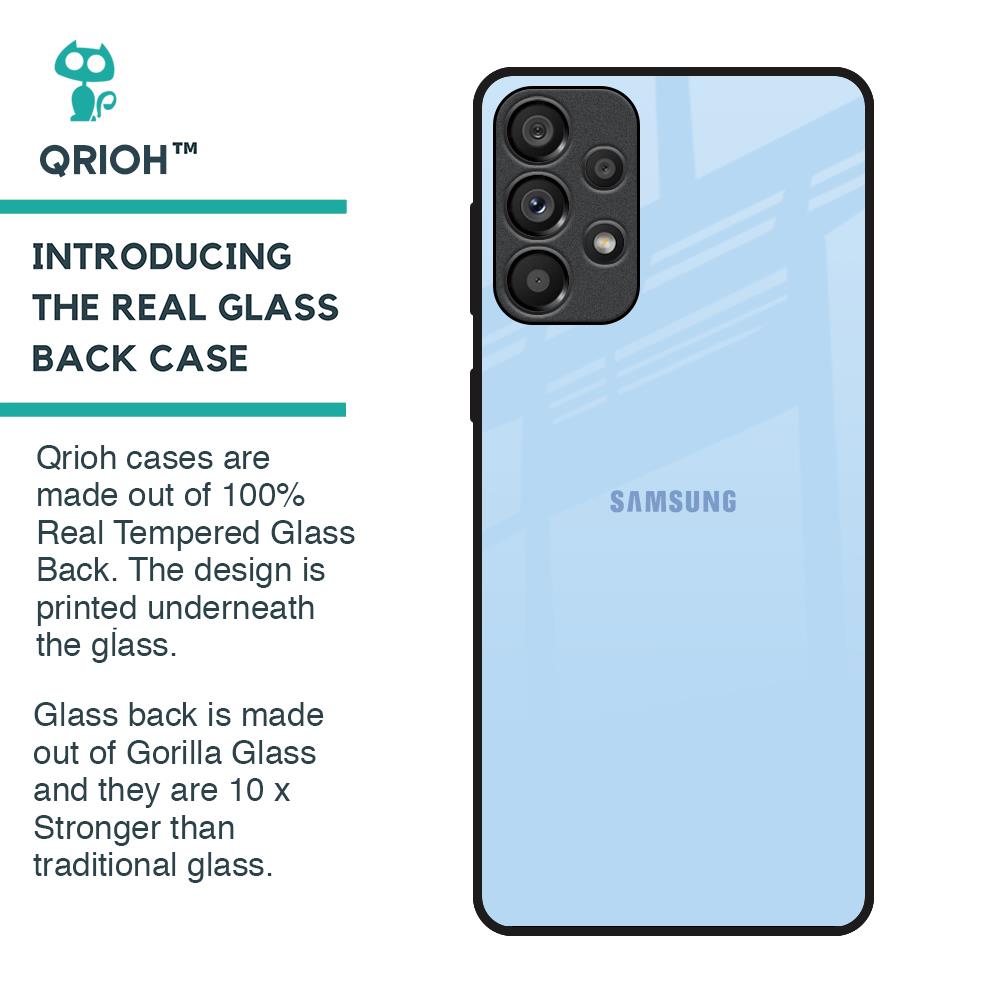 Pastel Sky Blue Glass Case for Samsung Galaxy A33 5G