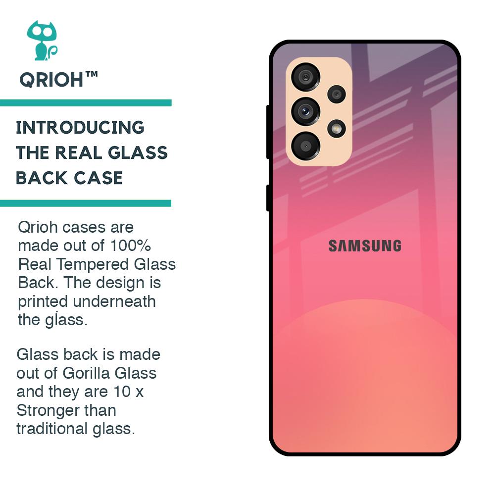 Sunset Orange Glass Case for Samsung Galaxy A33 5G