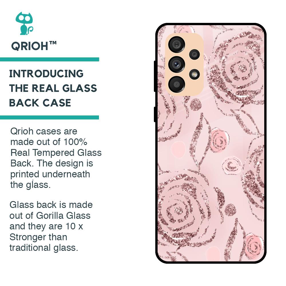 Shimmer Roses Glass case for Samsung Galaxy A33 5G