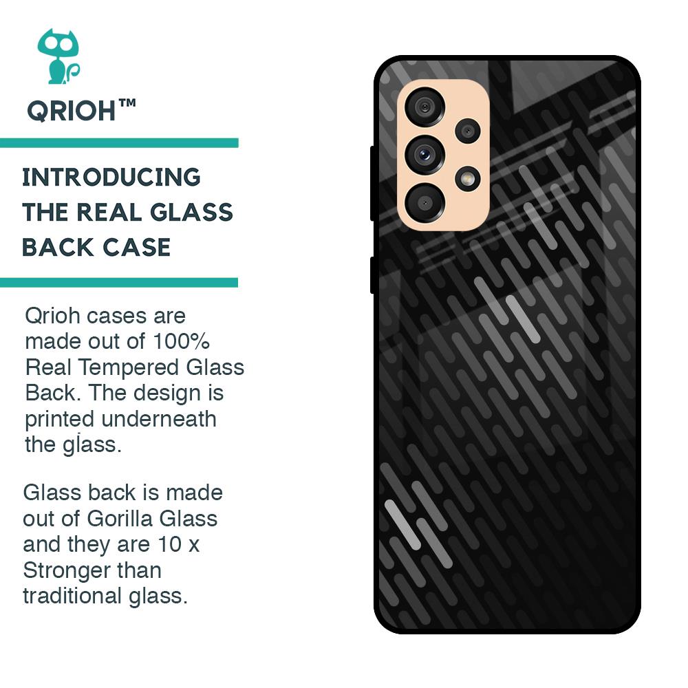 Dark Abstract Pattern Glass Case For Samsung Galaxy A33 5G