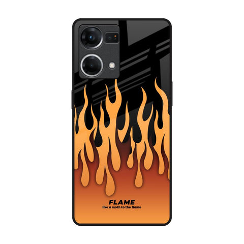 Fire Flame OPPO F21 Pro Glass Back Cover Online