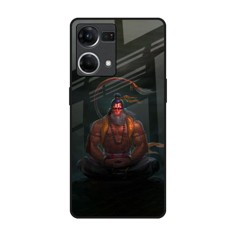 Lord Hanuman Animated OPPO F21 Pro Glass Back Cover Online