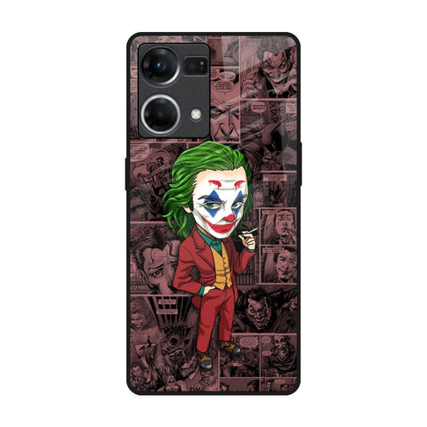 Joker Cartoon OPPO F21 Pro Glass Back Cover Online