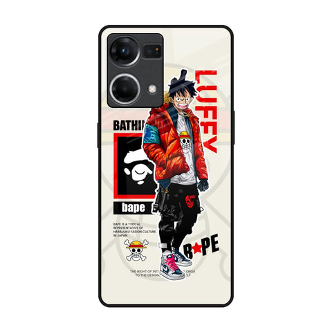 Bape Luffy OPPO F21 Pro Glass Back Cover Online