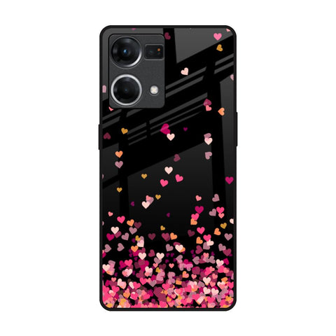 Heart Rain Fall OPPO F21 Pro Glass Back Cover Online