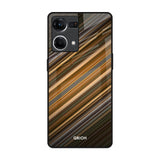 Diagonal Slash Pattern OPPO F21 Pro Glass Back Cover Online