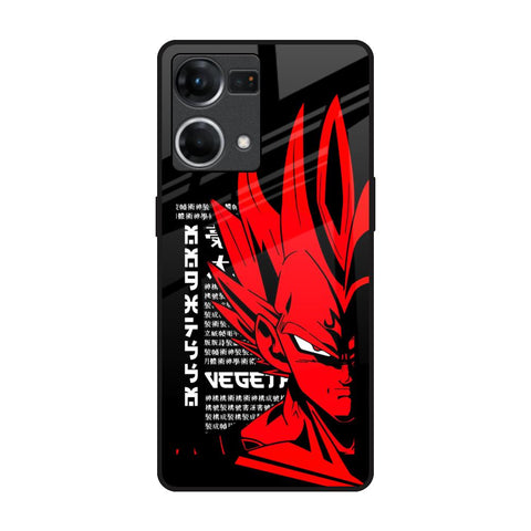 Red Vegeta OPPO F21 Pro Glass Back Cover Online