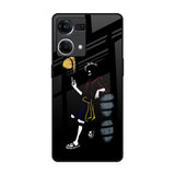 Luffy Line Art OPPO F21 Pro Glass Back Cover Online