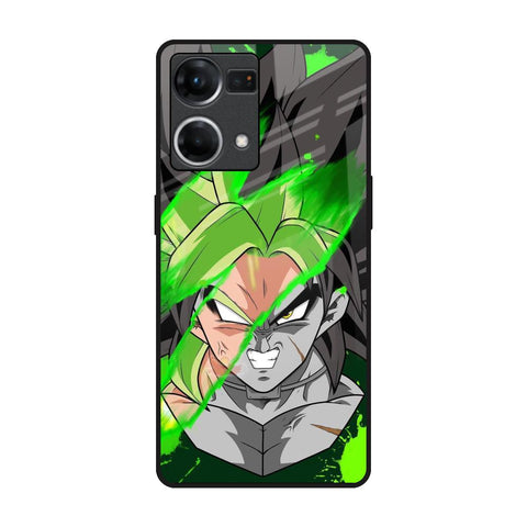 Anime Green Splash OPPO F21 Pro Glass Back Cover Online