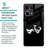 Space Traveller Glass Case for OPPO F21 Pro