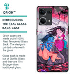 Radha Krishna Art Glass Case for OPPO F21 Pro