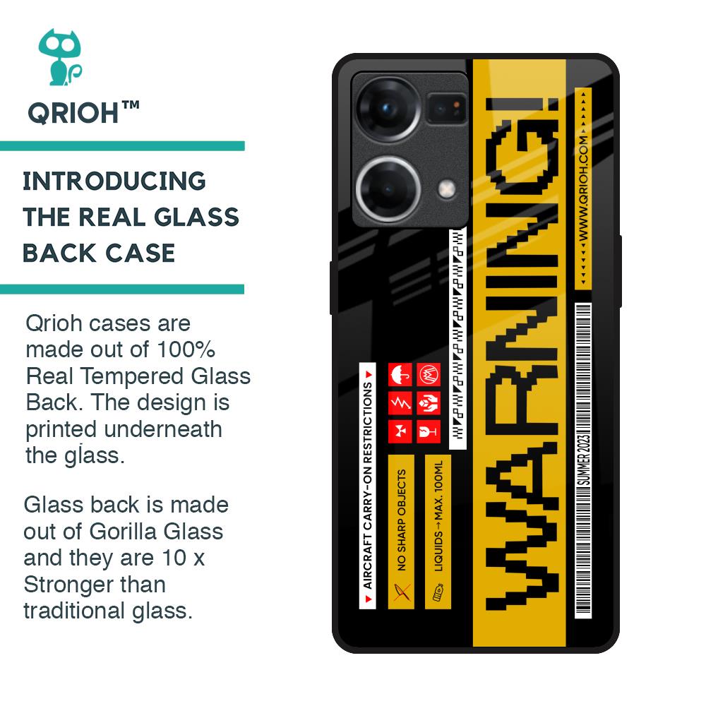 Aircraft Warning Glass Case for OPPO F21 Pro