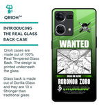 Zoro Wanted Glass Case for OPPO F21 Pro
