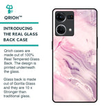 Diamond Pink Gradient Glass Case For OPPO F21 Pro