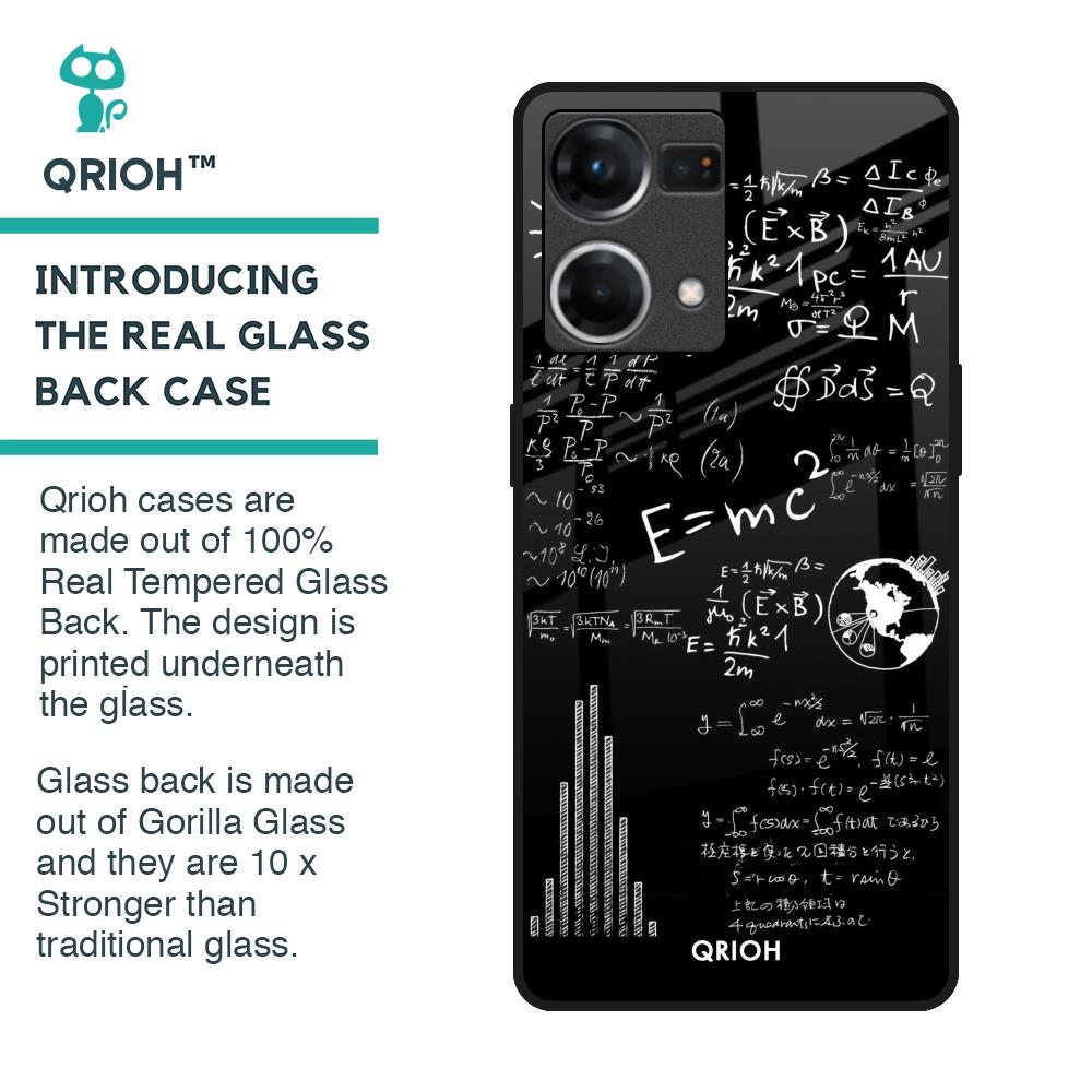 Funny Math Glass Case for OPPO F21 Pro