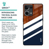 Bold Stripes Glass Case for OPPO F21 Pro