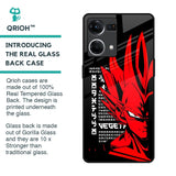 Red Vegeta Glass Case for OPPO F21 Pro