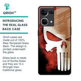 Red Skull Glass Case for OPPO F21 Pro