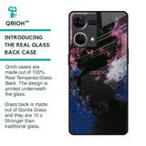 Smudge Brush Glass case for OPPO F21 Pro