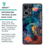 Colored Storm Glass Case for OPPO F21 Pro