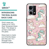 Balloon Unicorn Glass case for OPPO F21 Pro