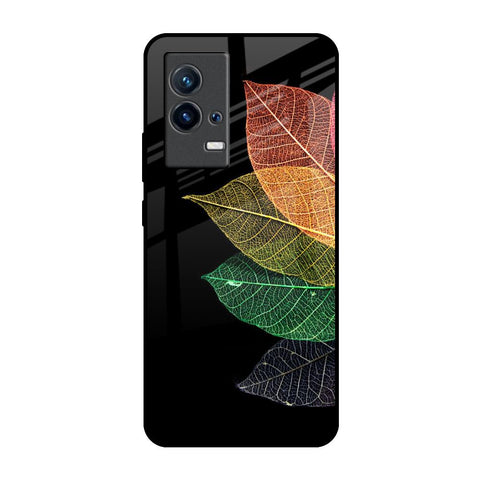 Colorful Leaves IQOO 9 5G Glass Back Cover Online