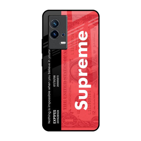 Supreme Ticket IQOO 9 5G Glass Back Cover Online
