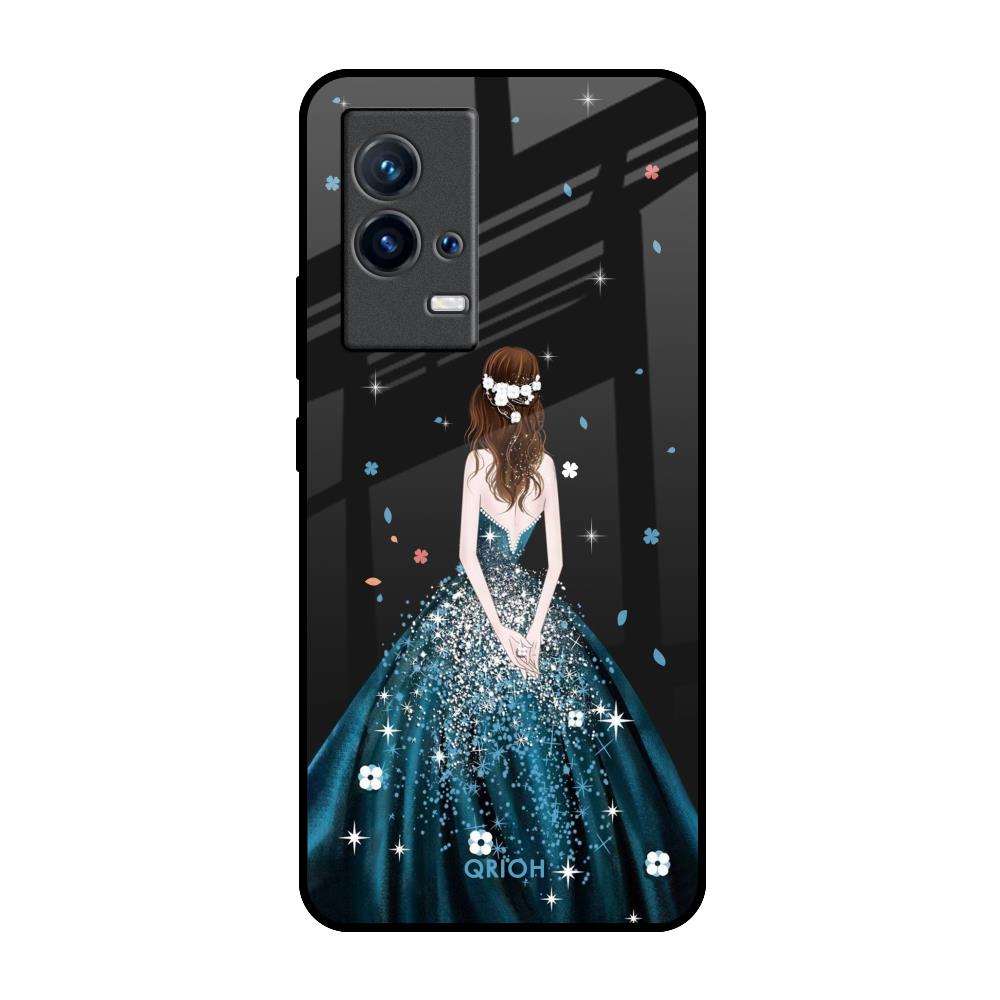 Queen Of Fashion IQOO 9 5G Glass Back Cover Online