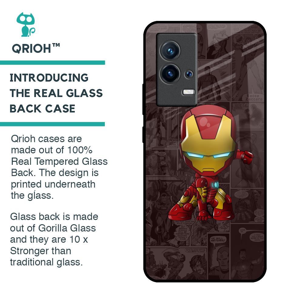 Angry Baby Super Hero Glass Case for IQOO 9 5G