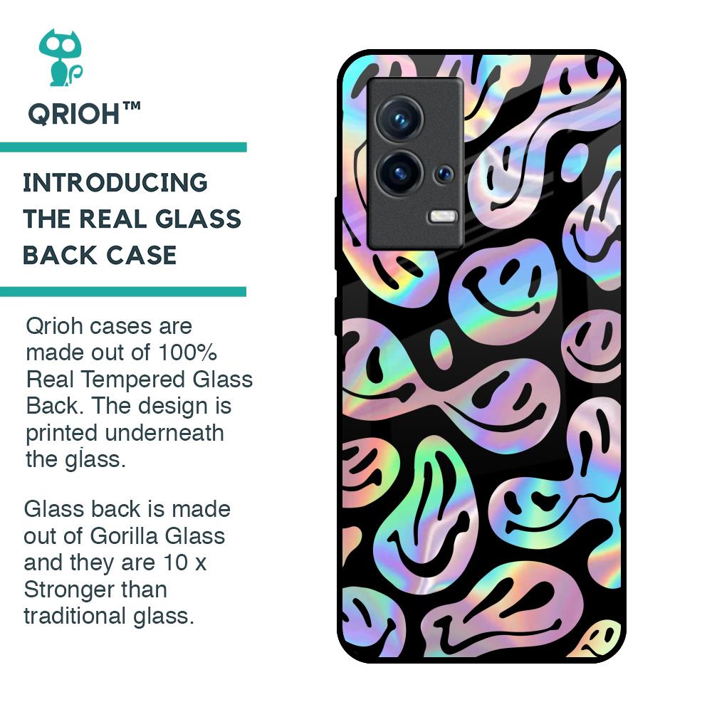 Acid Smile Glass Case for IQOO 9 5G