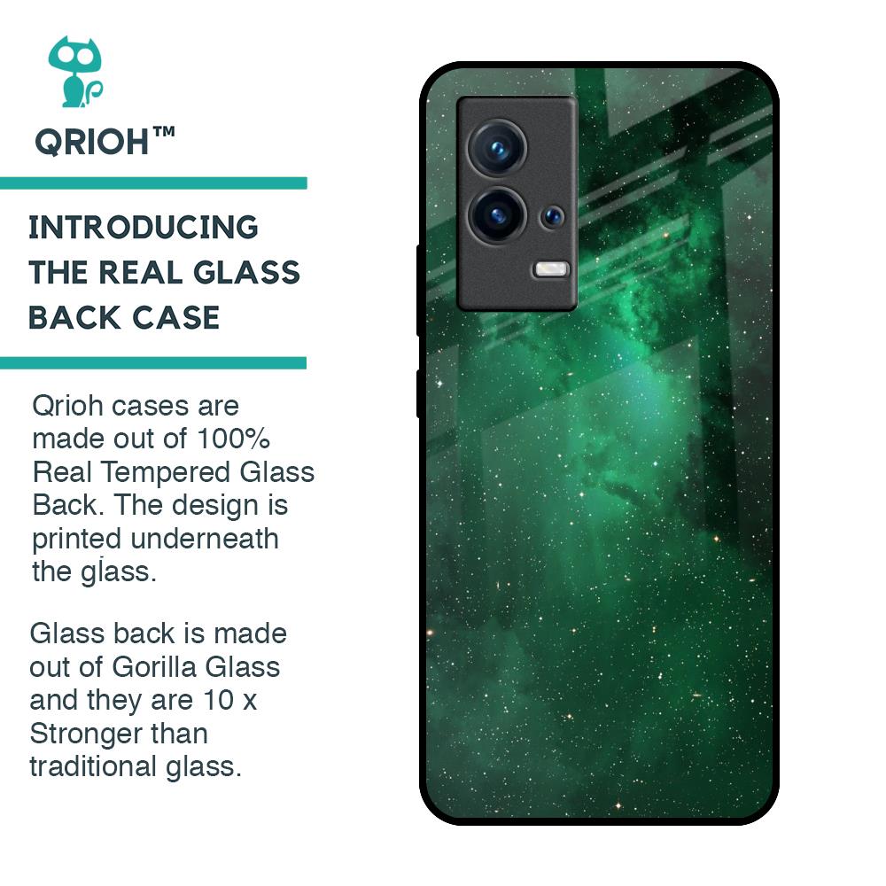 Emerald Firefly Glass Case For IQOO 9 5G