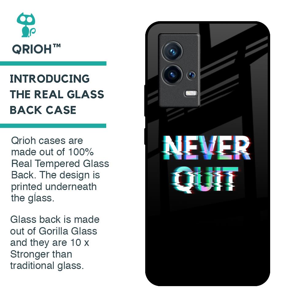 Never Quit Glass Case For IQOO 9 5G