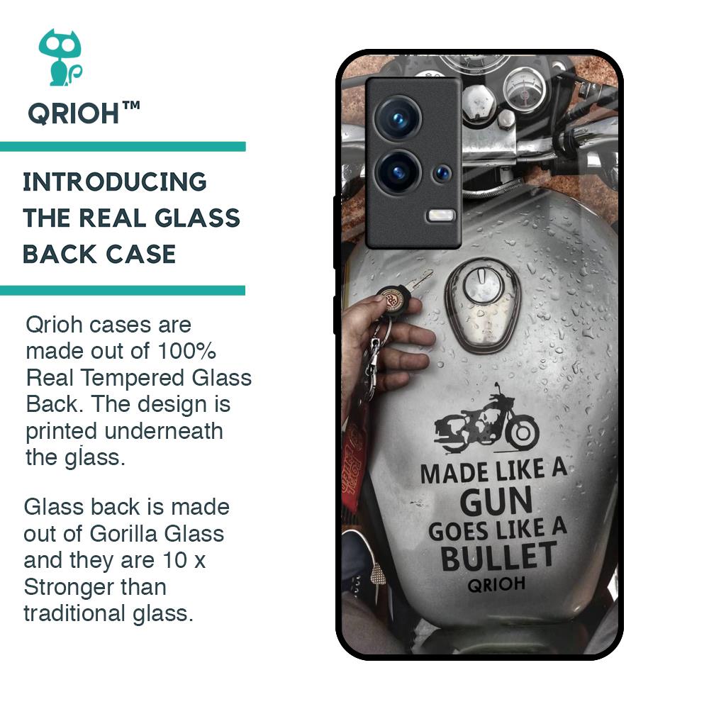 Royal Bike Glass Case for IQOO 9 5G