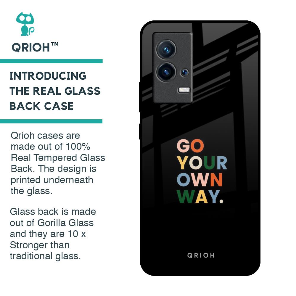 Go Your Own Way Glass Case for IQOO 9 5G