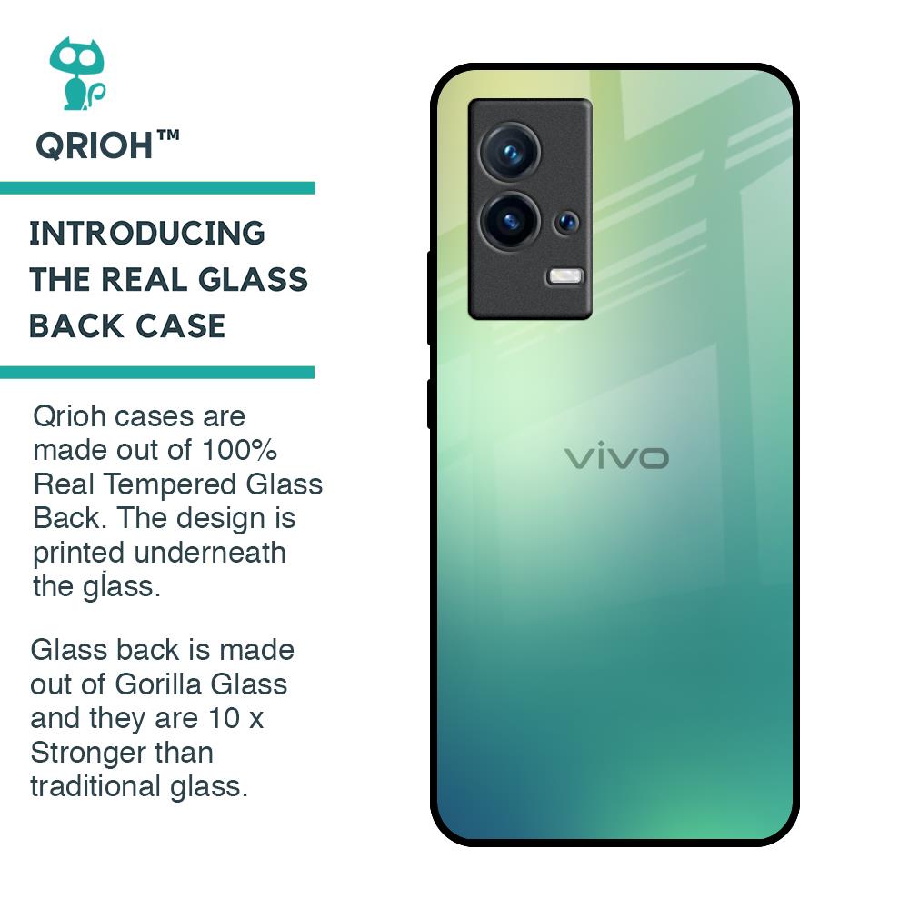 Dusty Green Glass Case for IQOO 9 5G