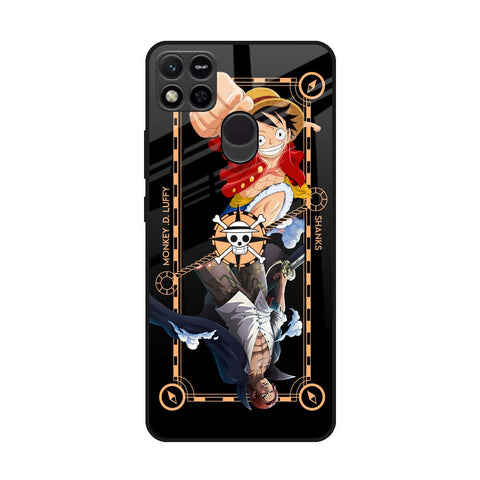 Shanks & Luffy Redmi 10A Glass Back Cover Online