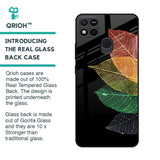 Colorful Leaves Glass Case for Redmi 10A