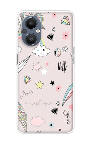 Unicorn Doodle OnePlus Nord N20 Back Cover