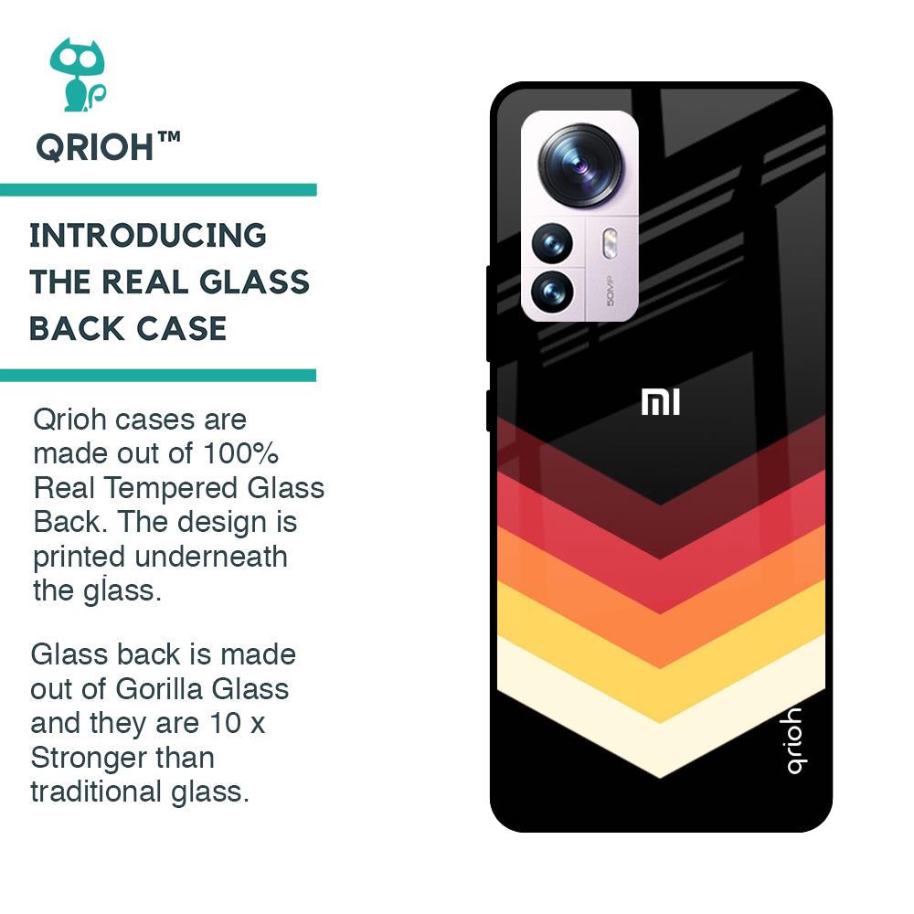 Abstract Arrow Pattern Glass Case For Mi 12 Pro 5G