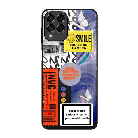 Smile for Camera Samsung Galaxy M53 5G Glass Back Cover Online