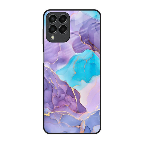 Alcohol ink Marble Samsung Galaxy M53 5G Glass Back Cover Online