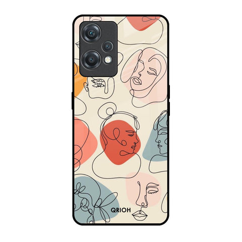 Abstract Faces OnePlus Nord CE 2 Lite 5G Glass Back Cover Online