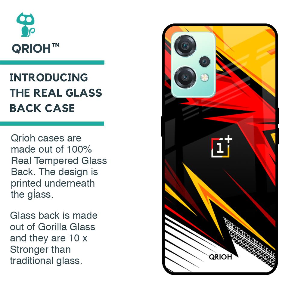 Race Jersey Pattern Glass Case For OnePlus Nord CE 2 Lite 5G