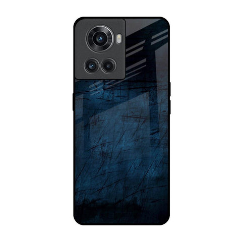 Dark Blue Grunge OnePlus 10R 5G Glass Back Cover Online