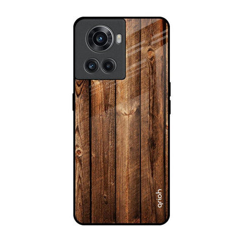 Timber Printed OnePlus 10R 5G Glass Back Cover Online