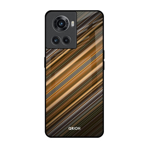 Diagonal Slash Pattern OnePlus 10R 5G Glass Back Cover Online