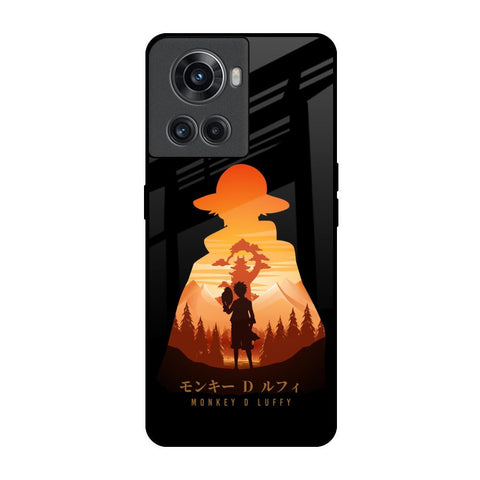 Luffy One Piece OnePlus 10R 5G Glass Back Cover Online