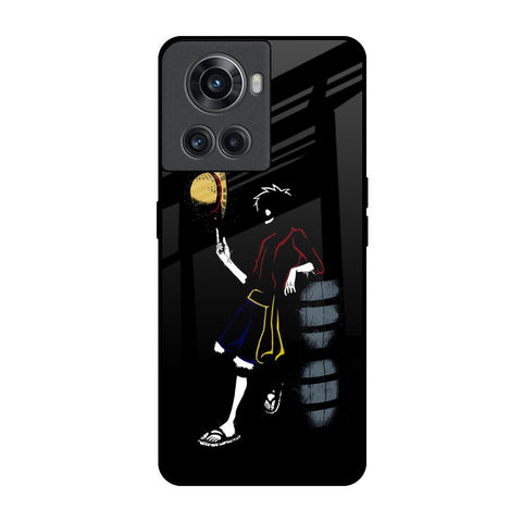 Luffy Line Art OnePlus 10R 5G Glass Back Cover Online