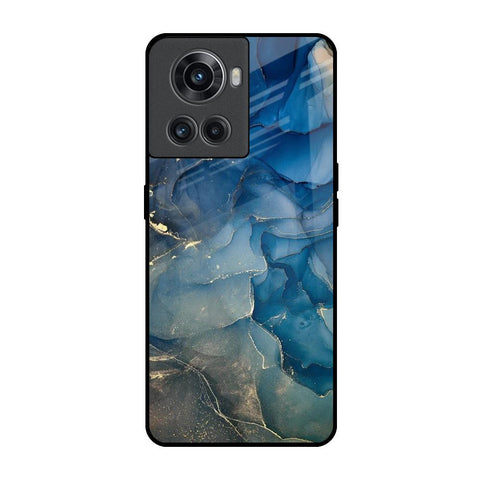 Blue Cool Marble OnePlus 10R 5G Glass Back Cover Online